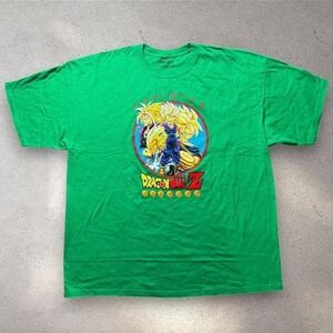 Dragon Ball Z‎ Graphic T-Shirt Mens 2XL Green Toei Animation Goku Vegeta Tee